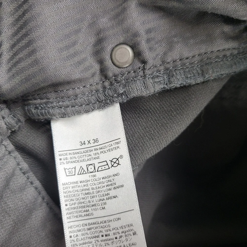 Banana Republic Pants Mens 34x36 Gray Travel Slim Chino Khakis